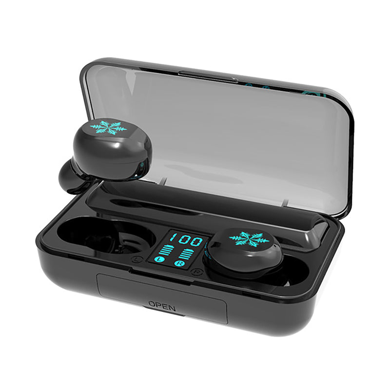 Mini Portable TWS Earbuds Wireless bluetooth 5.0 Earphone LED Display IPX7 Waterproof Headphone with Mic