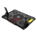 Notebook Cooling Fan Laptop Cooler Pad Air-cooled 5 LED Fans 2 USB Ports For 12-17 inch Laptop