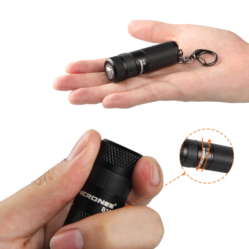 Nicron B10 XP-E2 R3 200LM 5Modes Dimming USB Rechargeable Mini Keychain EDC LED Flashlight