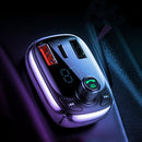 Baseus Dual USB Quick Charging 4.0 Car Charger FM Transmitter Bluetooth Car Kit LCD MP3 Player For iPhone X XS HUAWEI P30 Oneplus 7 XIAOMI MI9 MI8 S10 S10+