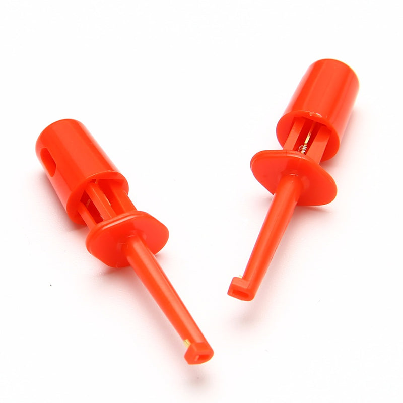 30pcs Multimeter Wire Lead Test Hook Clip Electronic Mini Test Probe Set Red White Blue Black Purple For Repair Tool