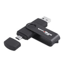 Bestrunner 2 In 1 Type-C USB 2.0 16GB OTG Flash Drive U Disk 360 Degree Rotation for Type-C Smart Phone Tablet Laptop