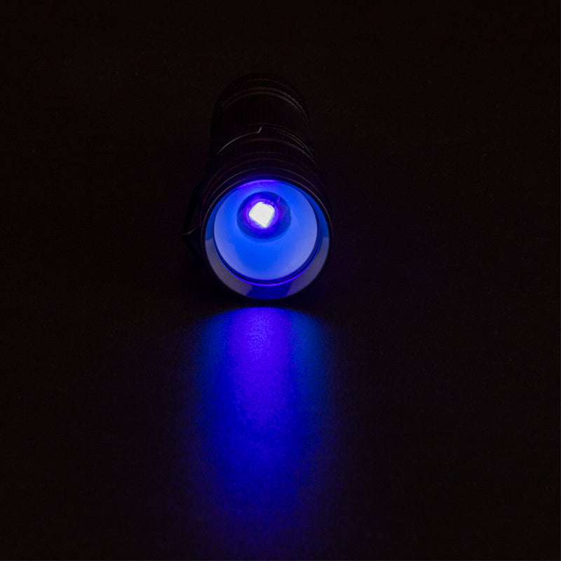 XANES Zoomable Led UV Flashlight Torch Ultra Violet Light UV 395nm Purple Flashlight Lamp AA Battery