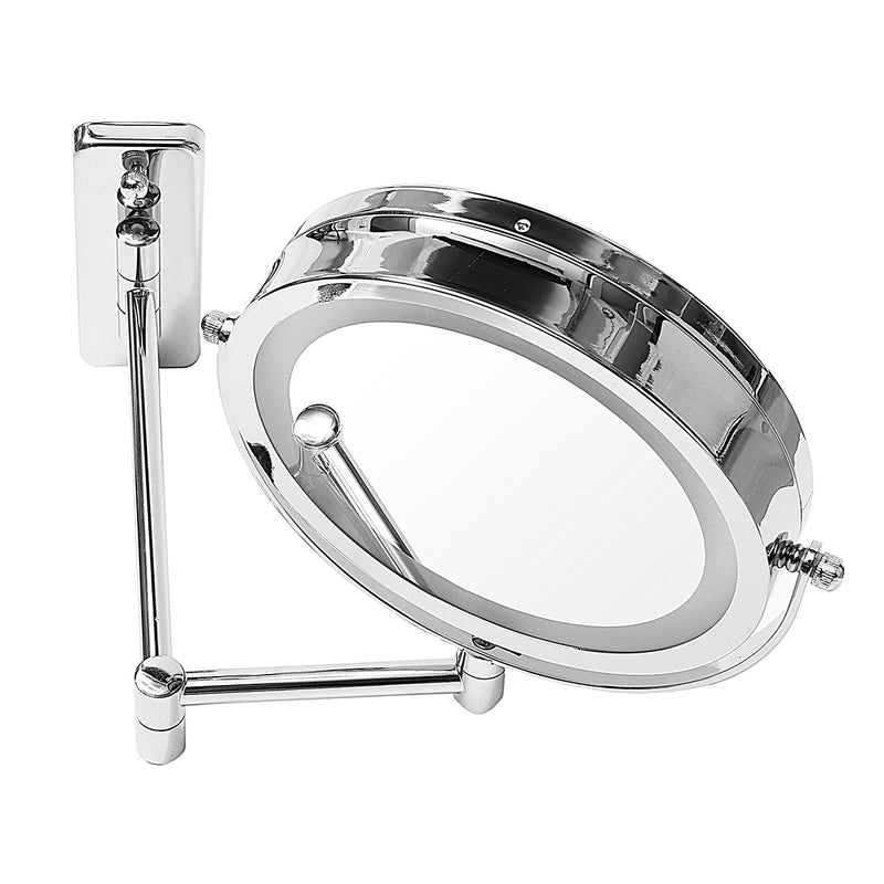 7" LED Lighted Makeup Cosmetic Mirror Bathroom Flexible Floding Adjustable Wall Mounted LED Mirrors
