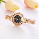 LVPAI P132 Elegant Design Shining Women Bracelet Watch Rhinestone Quartz Watch