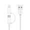 BULL GN-USJ810 2 in 1 2.1A Micro USB +Lightning forFast Charging Data Cable for iPhone