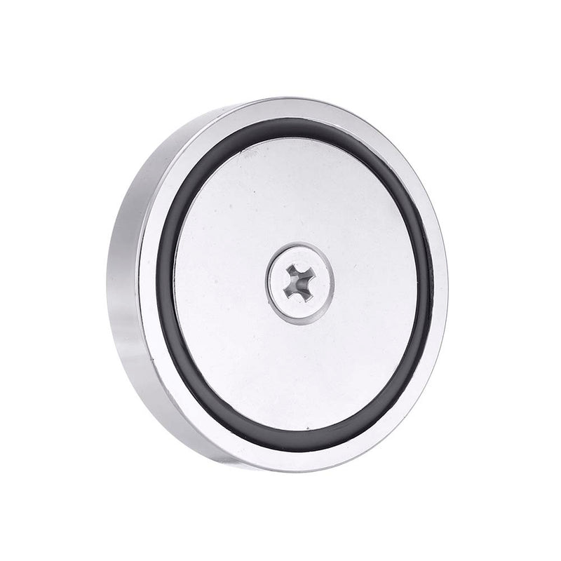 D90mm 400Kg Neodymium Recovery Magnet Strong Hook Diving Rope For Detecting Metal Treasure