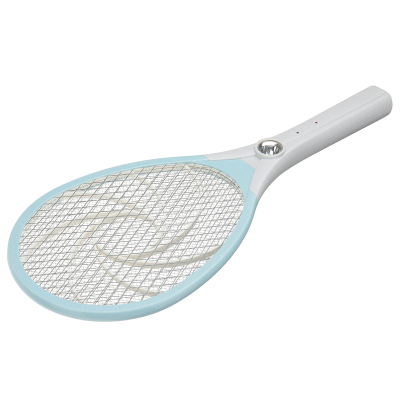 Electric Bug Zapper Racket Mosquito Fly Swatter Killer Insect Rechargeable With LED Lamp