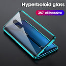 Bakeey 360 Curved Screen Front+Back Double-sided Full Body 9H Tempered Glass Metal Magnetic Adsorption Flip Protective Case For OnePlus 7 PRO