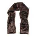 USB Electric Heated Soft Velvet Scarf Heating Pad Neck Warmer Shawl Fashion With Two Hand Pockets