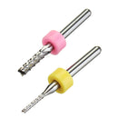 Drillpro 10Pcs 1.0-3.0mm End Mill Engraving Milling Cutter with Stop Ring Carbide Bits PCB Drill Bit Set