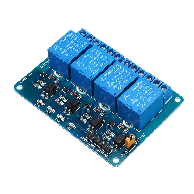 Geekcreit 24V 4 Channel Relay Module For PIC ARM DSP AVR MSP430