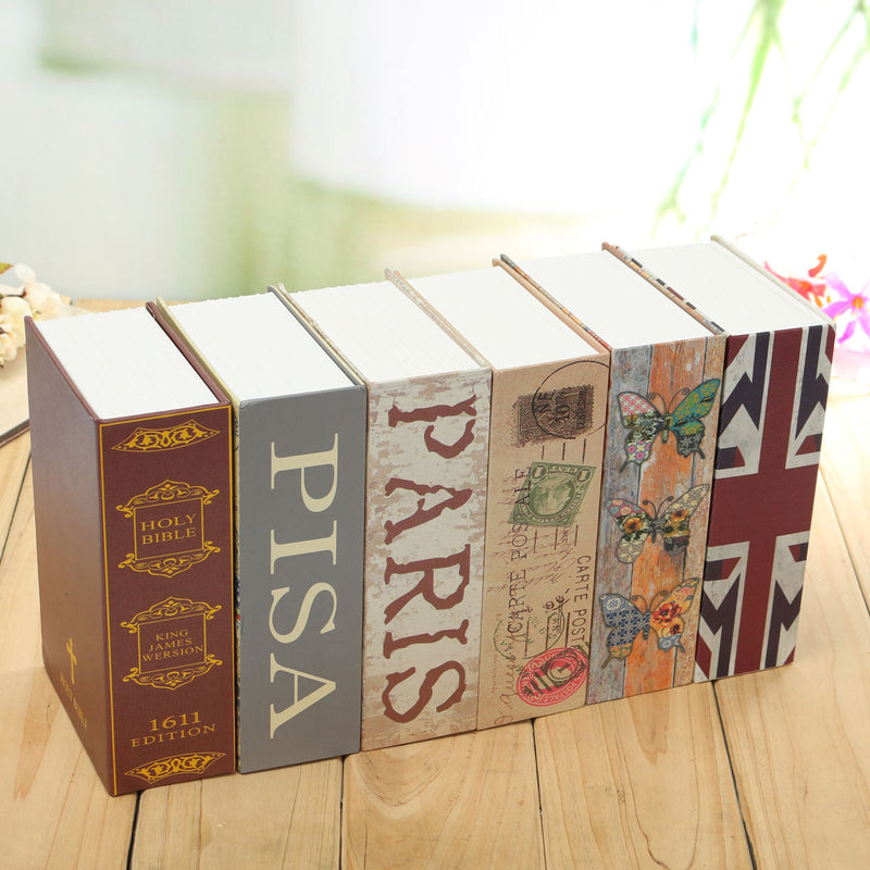 Children Kids Cash Money Bank Jewelry Storage Case Simulation Dictionary Pattern Security Safe Box