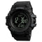 SKMEI 1356 Compass Pedometer Calorie Sport Watch Chronograph World Time Stopwatch Digital Watch