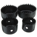 4pcs 32/38/44/54mm Hole Saw Cutter with Mandrel Wood Working Drill Bit