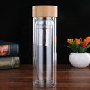 450ml Double Wall Glass Water Bottle Outdoor Sports Traveling Camping Tea Mug Water Cup