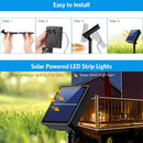 1M 2M 3M 5M Waterproof 8 Modes Solar Panel 2835 RGB LED Strip Light Fairy Lamp for Camping Outdoor Decor
