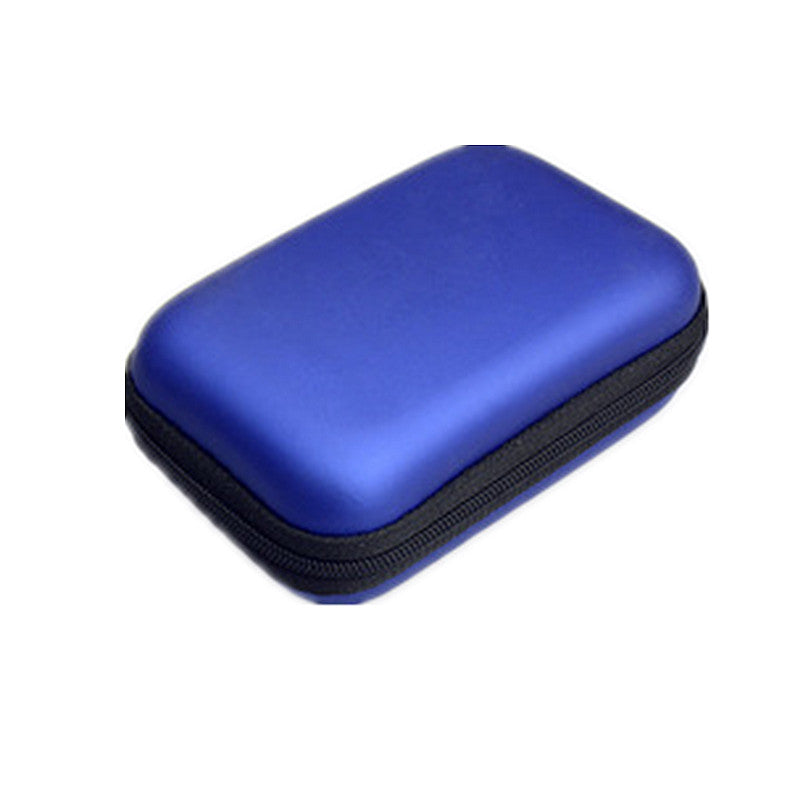 Mini Portable Zipper Hard Earphone Storage Case EVA USB Audio Data Line Headset Earphone Bag