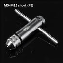 M3-M8 M5-M12 Reversible T Handle Ratchet Tap Wrench
