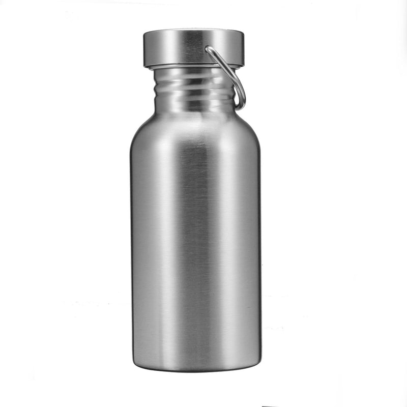 350/500/750ML Outdoor Stainless Steel Water Bottle Flask Wide Mouth Jar Leak-proof Outdoor Survival Cookware