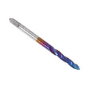 Drillpro 5Pcs M3-M8 Spiral Thread Screw Tap Drill Blue Nano Coated Machine Tap Metric Drill Bit Set