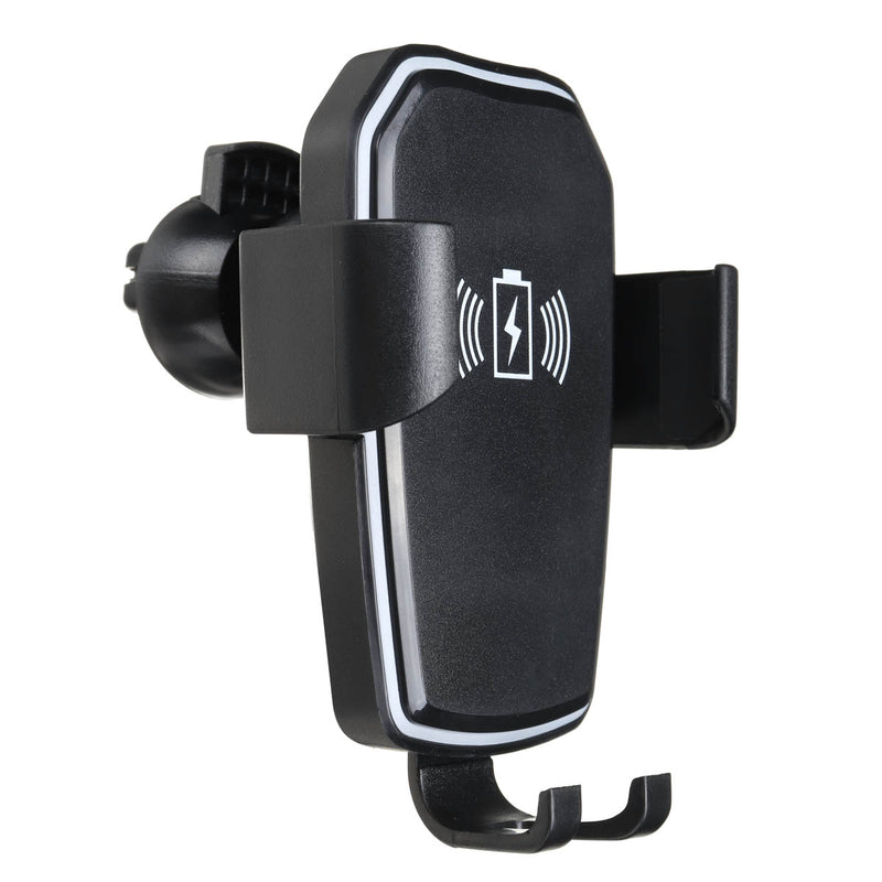 Universal Qi Wireless 10W Fast Charge Gravity Linkage Auto Lock Car Air Vent Holder for Mobile Phone