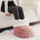 Electric Foot Winter Warmer Shoes Plush Heating Warm Slipper Feet Heat