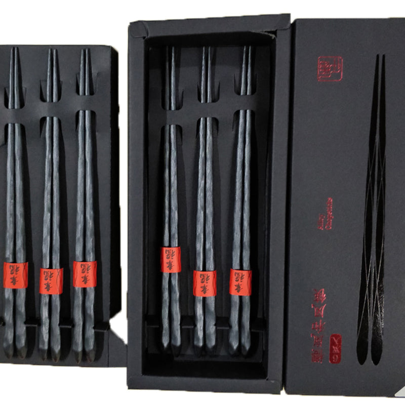 YIWUYISHI 6PCS Chopsticks Set PPS Glass Fiber Material High Temperature Tableware