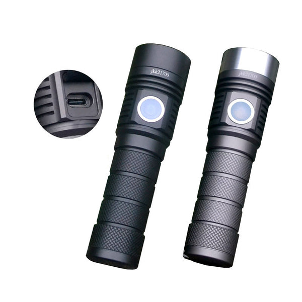 JINHENG JKK21700 1600 Lumen 21700 Powerful Flashlight Type-C Quick Charging Rechargeable Flashlight SST20 Long Shot Spotlight SST40 Floodlight