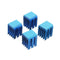 12PCS Blue TMC2100 Stepper Motor Driver Cooling Heatsink With Back Glue For 3D Printer