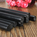 12Pcs 11mm x 190mm Hot Melt Glue Sticks Crafting Models Black Plastic