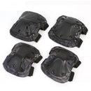 XINDA XD-PJ19 4Pcs Military Tactical Knee Support+Elbow Support Set Outdoor Hunting Shooting Sports Protective Gear