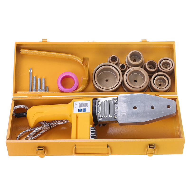 800W/1000W Automatic Electric Pipe Welding Machine Temp Adjustable Heating Tool Set For PPR PB PE Plastic Tube
