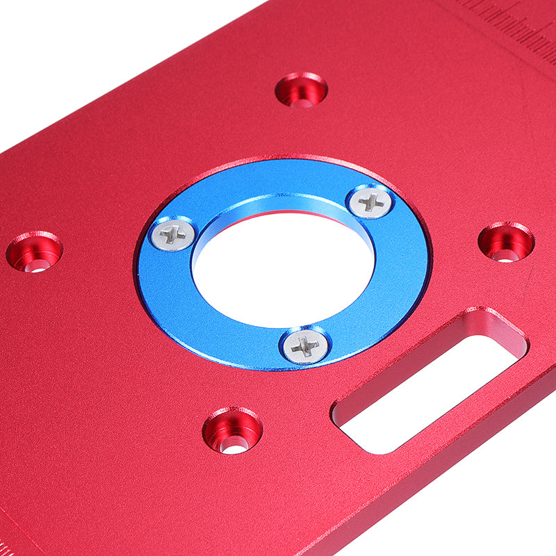 235x120x8mm Universal Aluminum Router Table Insert Plate with Ring For Woodworking