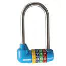 Long 4 Digit Number Code Dial Combination Padlock Security Safety Cabinet Luggage Lock