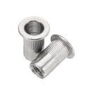 Suleve MXSR1 50Pcs Thread Rivet Nut 304 Stainless Steel Riveter Rivnut Insert Nutsert M3/M4/M5/M6