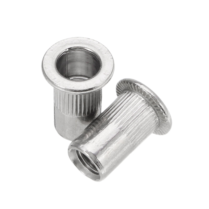 Suleve MXSR1 50Pcs Thread Rivet Nut 304 Stainless Steel Riveter Rivnut Insert Nutsert M3/M4/M5/M6