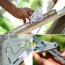 Drillpro Multifunction Stainless Steel Revolutionary Carpentry Tool Measuring Angle Ruler Woodworking Triangle Ruler Angle Line Scribing Ruler Protractor