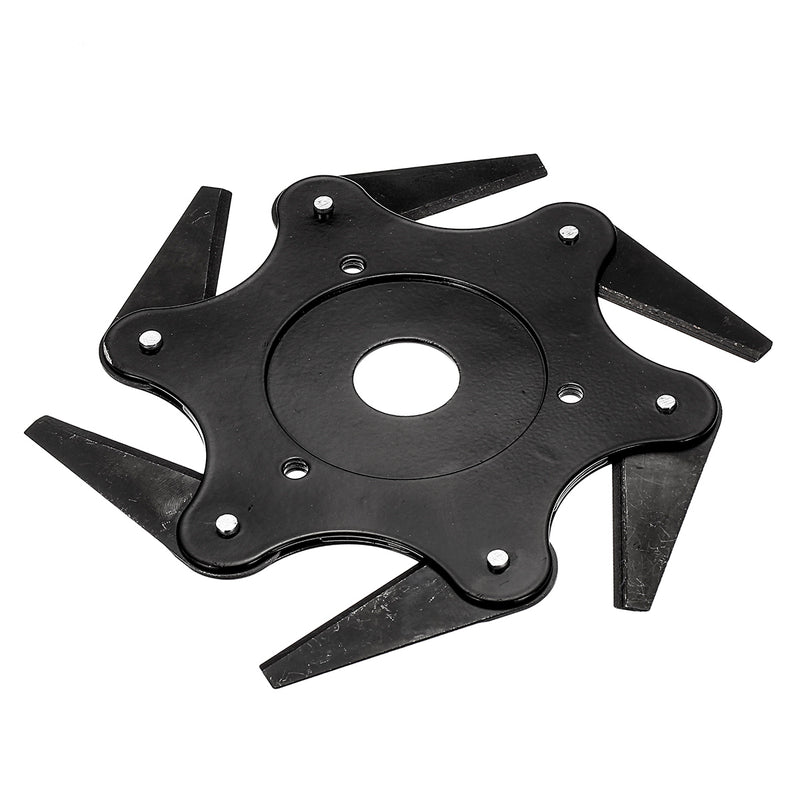 6 Steel Blades Razors Black Trimmer Head Lawn Grass Weed Eater Brush Cutter