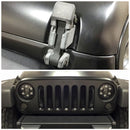2PCS Hood Latch Upgrade Kit with Hardware For Jeep Wrangler JK 2007-2017