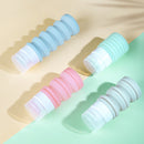 INNERNEED 4 Pcs Telescopic Silicone Refillable Bottles Set Travel Shampoo Shower Gel Storage Box Cosmetics Container