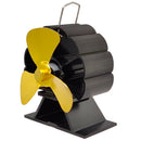 Bakeey 3-leaf Heat Fireplace Fan Powered Home Efficient Heat Distribution Low Noise