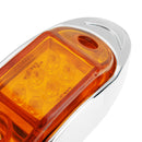 LED Car Side Marker Indicator Lights Chrome Base Lamp 12V 1PCS for Truck Trailer Lorry Van Bus