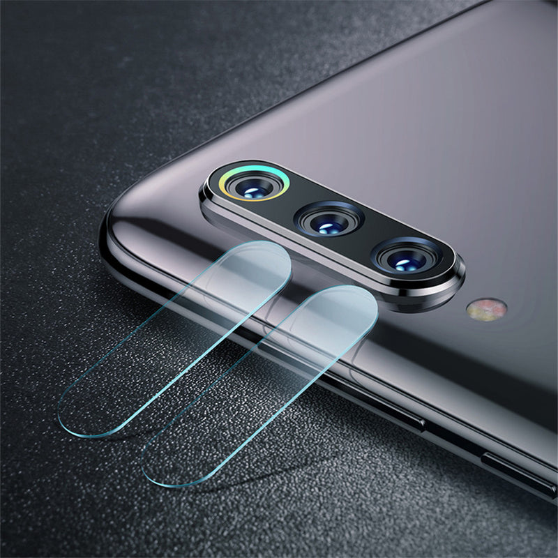 Bakeey Fabric Splice Soft Edge Protective Case+Tempered Glass Screen Protector +Lens Protector For Xiaomi Mi 9 / Mi 9 Transparent Edition