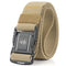 TUSHI 125cmx3.8cm Men Tactical Belt Outdoor Zinc Alloy Quick Release Buckle Casual Belts Waist Belts