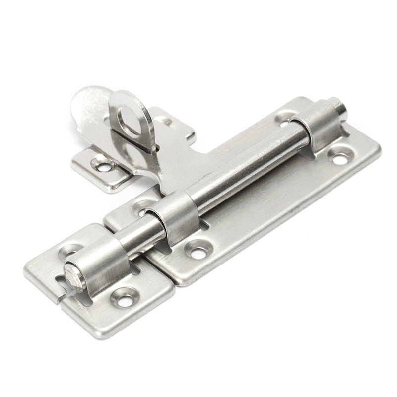 3.7 Inch Stainless Steel Hardware Door Lock Bolt Latch Padlock Clasp Catch Plate Set