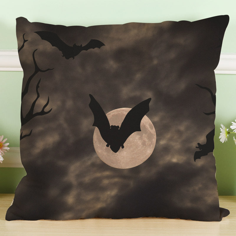 Crazy Halloween Theme Pumpkin Fashion Cotton Linen Pillow Case Sofa Cushion Decor Gift