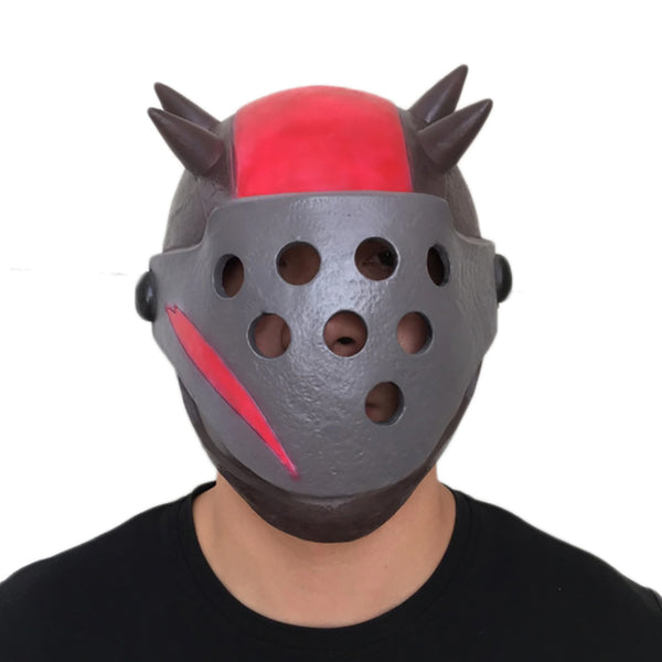 Fort Nite Latex Mask Rust Lord Cosplay Helmet Costume Prop Halloween Party