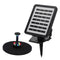 1.5W 180L/H LED Solar Fountains Pump Pond Pool Fish Tank Bird Bath Water Pump built in Battery Floating Kit with 4 Sprinkler Heads
