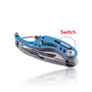 LAOTIE Mini Folding Multi-function Knife Outdoor Combination Knife Carry Key Ring Knife Pocket Multi-purpose Scissors Tool